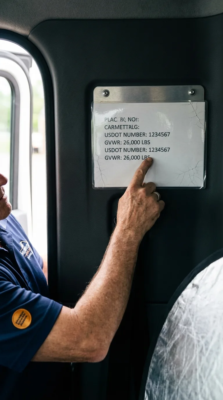 USDOT licensing placard verification in Midlothian